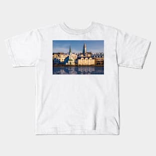 Tjornin Lake, Reykjavik Kids T-Shirt